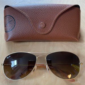 Like-New Ray-Ban Aviator Cockpit Sunglasses